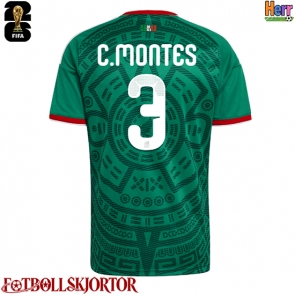 Mexiko Cesar Montes #3 Hemmatröja VM 2026 Kortärmad